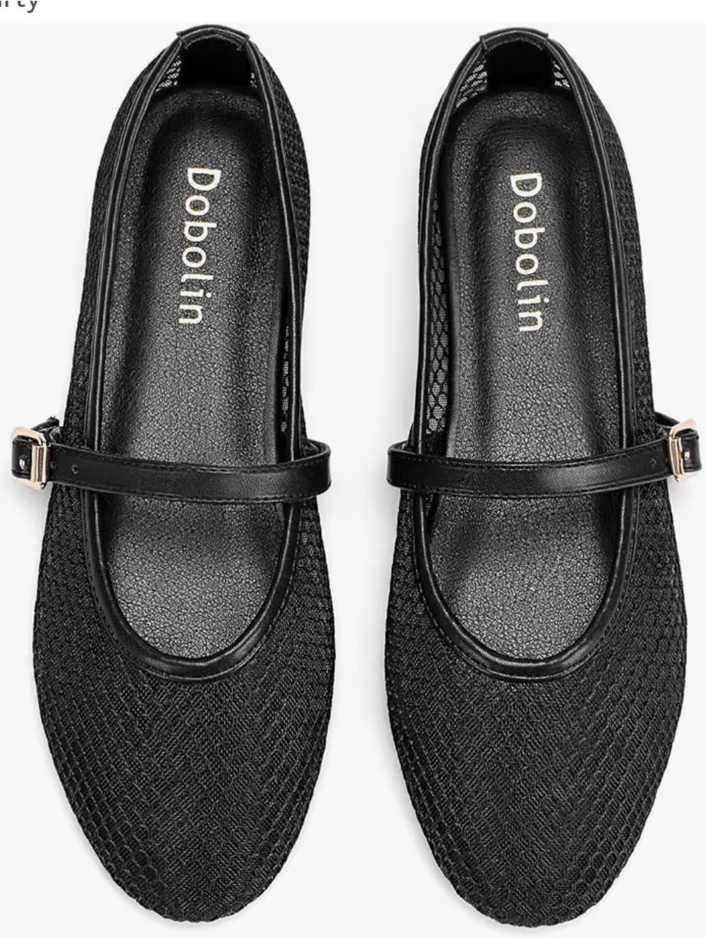 Black Mary Jane Flats for Women